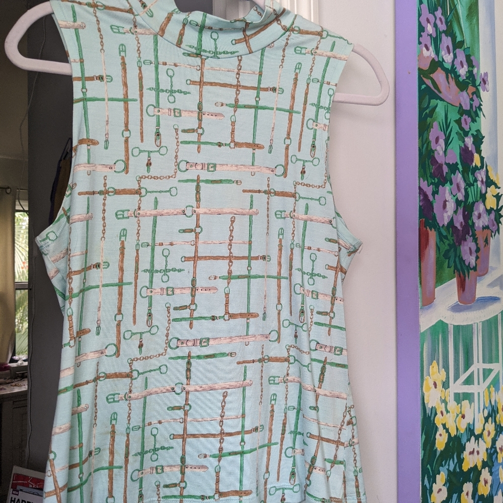 J. McLaughlin sleeveless mock turtleneck